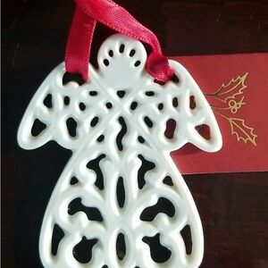 NWT LENOX Pierced Angel Charms Christmas Tree Ornament
